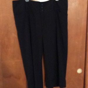 Lane Bryant black crop pants